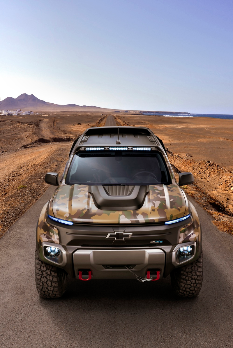 Illustration for article titled The U.S. Army's Chevy Colorado ZH2 Looks Ready For World War IV